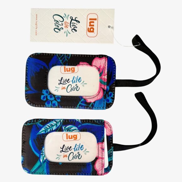 Lug Baggage Claim Luggage Tag 2pc Set - Resort Black - BNWT - Picture 3 of 6